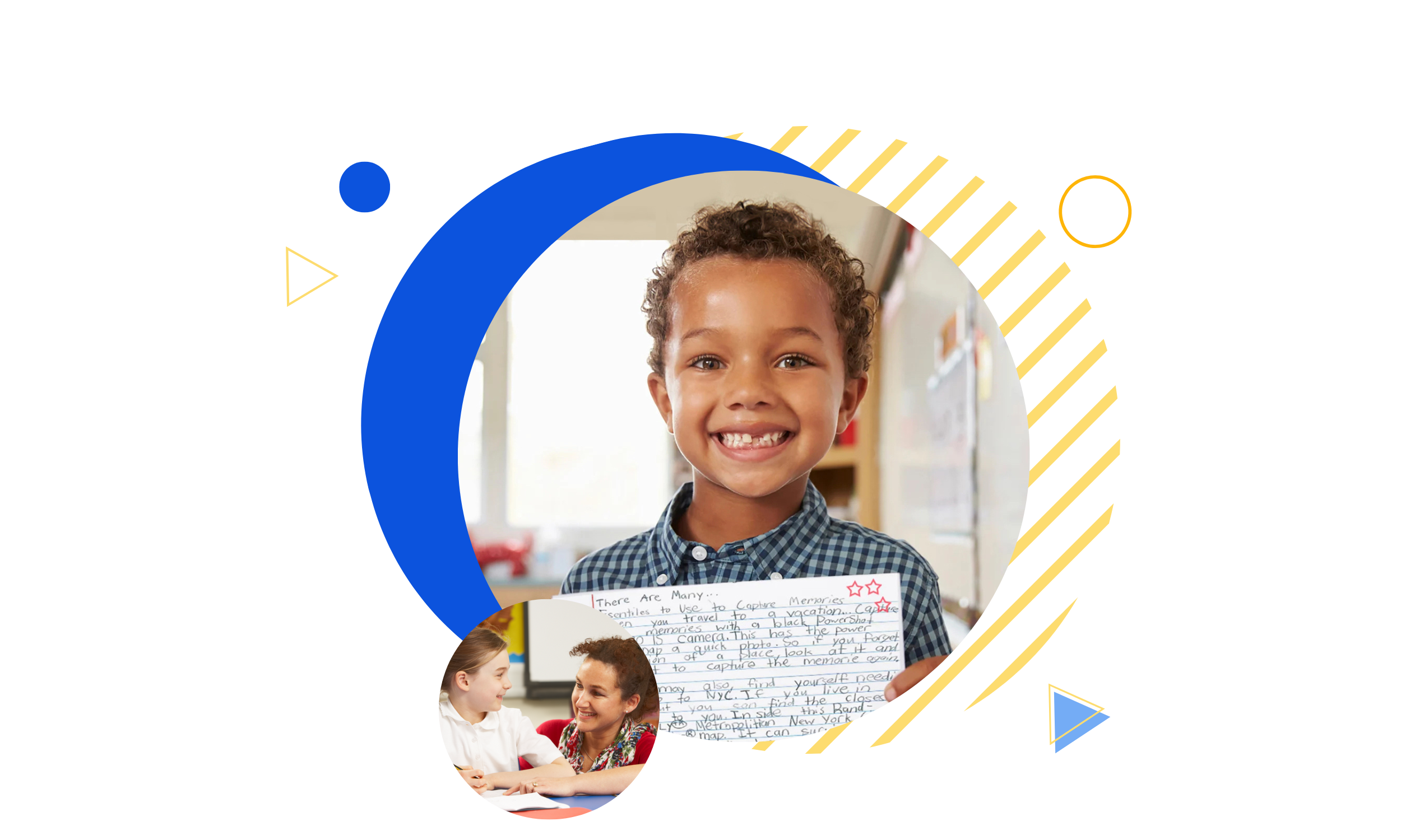 Bookstore Boy with paper Graphic (2500 x 1500 px)