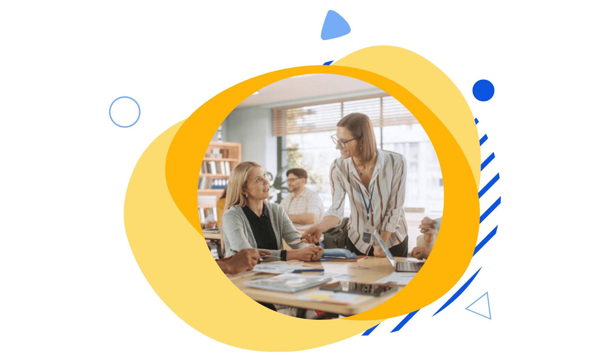 Teacher Standing Workshop Graphic
